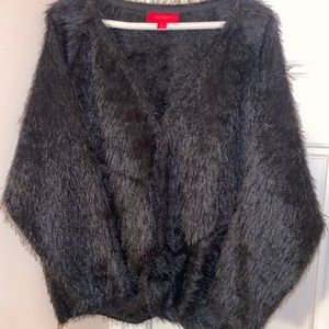 NWOT JENNIFER LOPEZ FUZZY SWEATER SZ XL